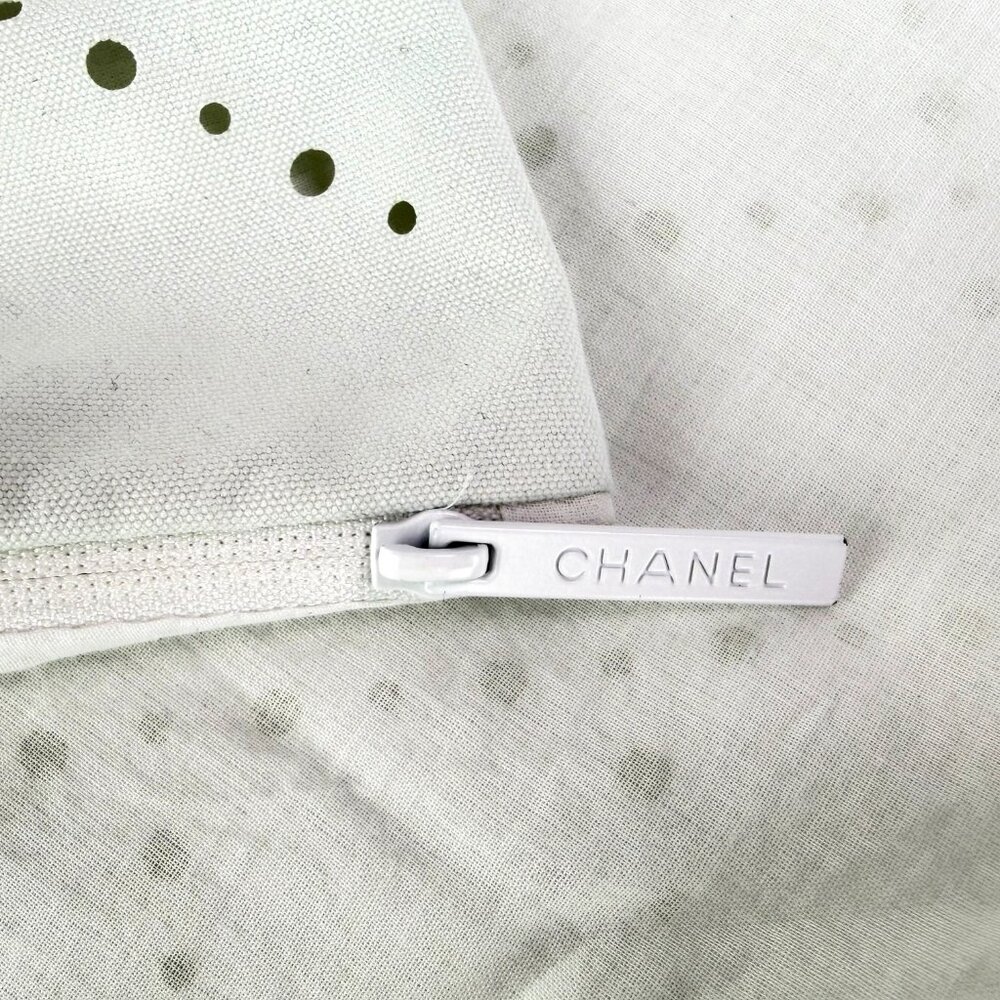 Authentic Chanel White Perforated Breathable Zipp… - image 7